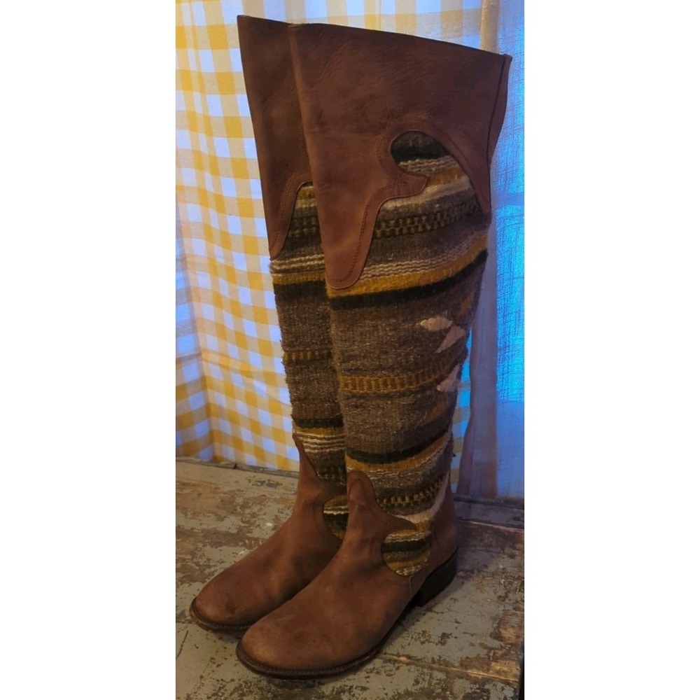 Free Bird By Steven CABAL Over Knee Wool Blanket Boots Women's Size 9 M